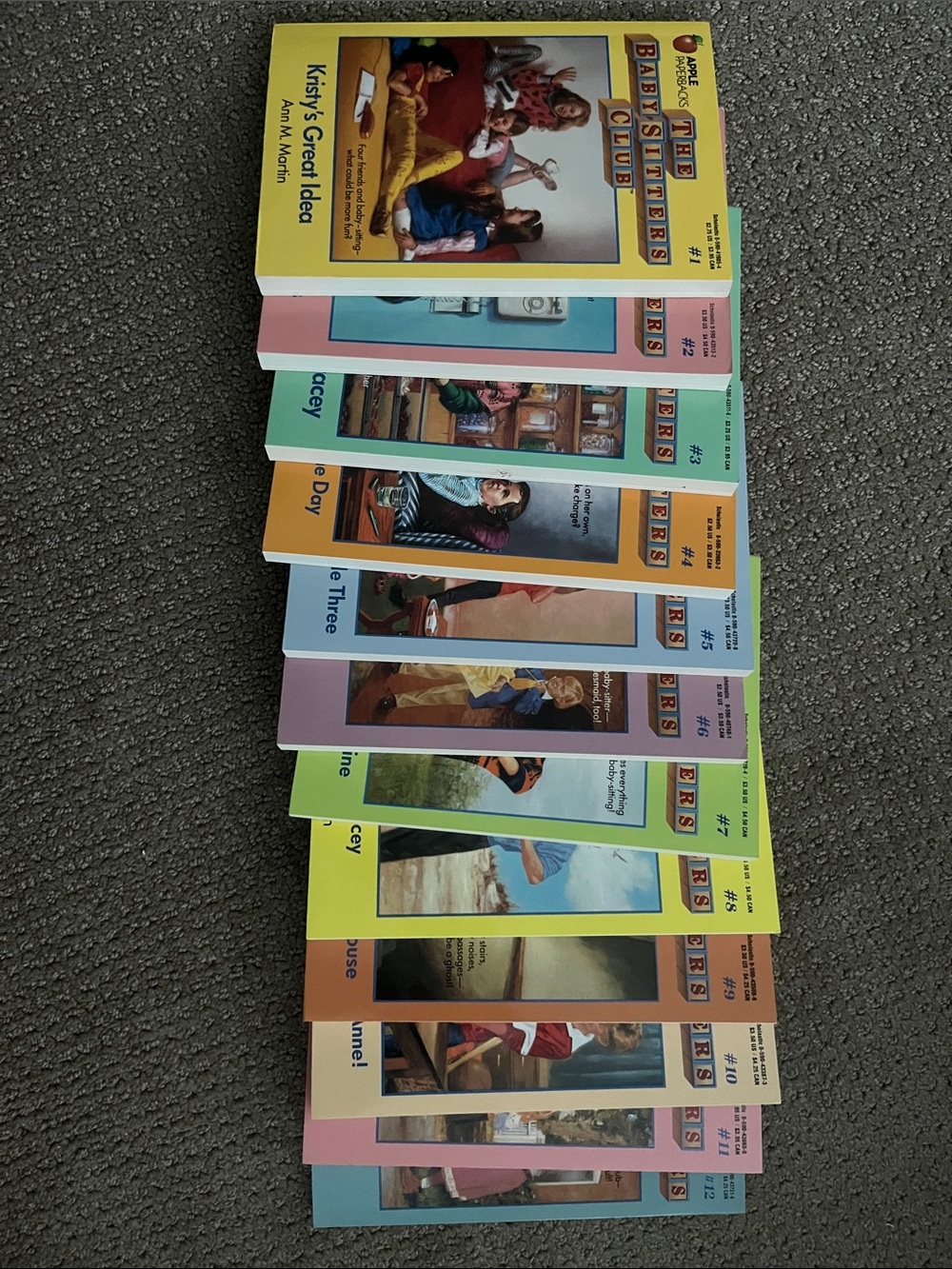 Apple Paperbacks Baby-Sitters Club Set of 12 Books